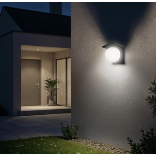 $ KINKIET LED SOLAR 1000lm PIR SPHERE